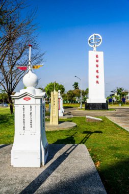 Chiayi, Tayvan 'daki Kanser Tropik Anıtı' nın sembolik görüntüsü.