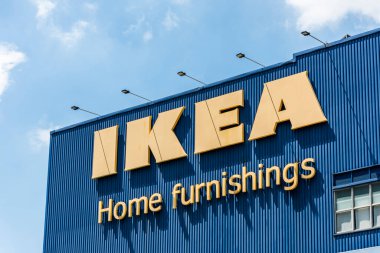 Kaohsiung City, Tayvan 'daki IKEA mağazasının manzarası. IKEA mobilya, mutfak gereçleri ve ev aksesuarları tasarlayan ve satan bir Avrupa çokuluslu grubudur..