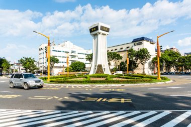 Kaohsiung, Taiwan- September 10, 2021: View of Kaohsiung Nanzih Technology Industrial Park in Taiwan, Formerly known as Nanzih Export Processing Zone. clipart