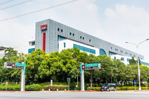 stock image Taiwan Semiconductor Manufacturing Company (TSMC) plant in Tainan Science Park, Taiwan; TSMC is the world's largest dedicated independent semiconductor foundry.