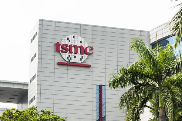 Taiwan Semiconductor Manufacturing Company Tsmc Завод Танань Науковий Парк Тайвань Ліцензійні Стокові Фото