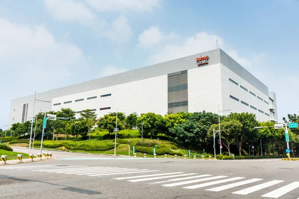 Taiwan Semiconductor Manufacturing Company Tsmc Завод Центральному Тайванському Науковому Парку Ліцензійні Стокові Зображення