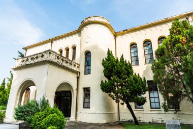 Tayvan, Tayvan... 6 Ekim 2021 Tayvan 'daki The Taichung Broadcasting Bureau' nun manzarası. Kuzey Bölgesi, Taichung 'da eski bir radyo istasyonu..