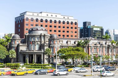 Taipei, Tayvan - 26 Ağustos 2021: Taipei, Tayvan 'daki Control Yuan' ın manzarası. Japon yönetimi sırasında Taihoku Bölgesi 'nin eski ofis binası..
