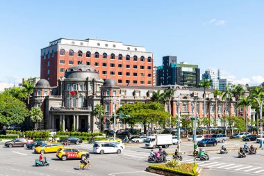 Taipei, Tayvan - 26 Ağustos 2021: Taipei, Tayvan 'daki Control Yuan' ın manzarası. Japon yönetimi sırasında Taihoku Bölgesi 'nin eski ofis binası..