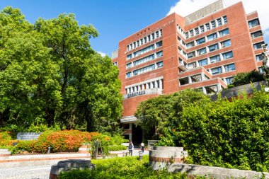 Taipei, Taiwan- August 27, 2021: View of the Council of Agriculture building in Taipei, Taiwan. The highest competent authority for agricultural administrative affairs in the country.  clipart