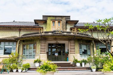 Kaohsiung, Tayvan - 25 Nisan 2022: Tayvan 'daki Kaohsiung Ana Halk Kütüphanesi.