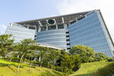 Taipei, Tayvan - 11 Temmuz 2022: Tayvan 'da Sağlık ve Refah Bakanlığı manzarası. Tayvan Sağlık ve Refah Bakanlığı.