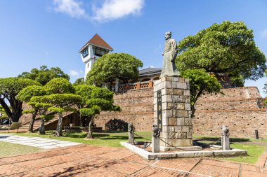 Tainan, Tayvan - 21 Temmuz 2022: Tayvan 'ın Tainan kentindeki Anping Eski Kalesi, Tayvan' daki en eski kale binasıdır..