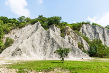 Tayvan, Kaohsiung 'daki Tianliao Ay Dünya Manzarası Çorak Toprakları. Ay 'ın yüzeyine olan benzerliğiyle ünlüdür..