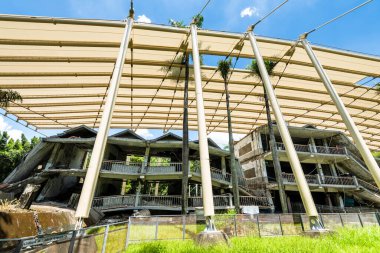 Tayvan, Tayvan... 22 Ağustos 2023: Tayvan, Tayvan 'daki 921 deprem müzesinin manzarası, 921 deprem tarafından yıkılan yıkıntılardan biri..