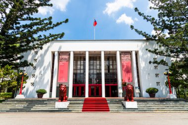 Tayvan, Tayvan... 22 Ağustos 2023: Tayvan, Tayvan 'daki Demokratik Times Müzesi binasının mimari görüşü. Burası eski Tayvan İl Meclisi Salonu..