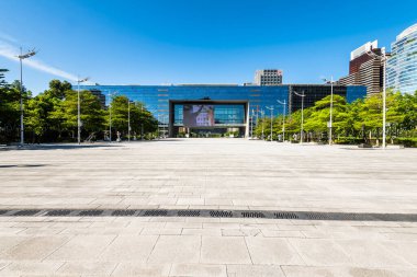 Taichung, Tayvan - 27 Ağustos 2023 Tayvan 'daki Taichung City Hükümet Binası' nın mimari görüşü. Taichung 'daki en üst düzey yerel idare dairesi..