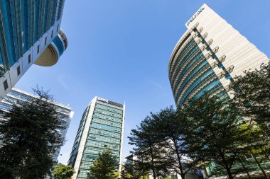 Tayvan, Tayvan... 23 Kasım 2023: Taipei, Tayvan 'daki Neihu Teknoloji Parkı' nın manzarası. Tayvan 'daki ilk metropolitan teknoloji parkı..