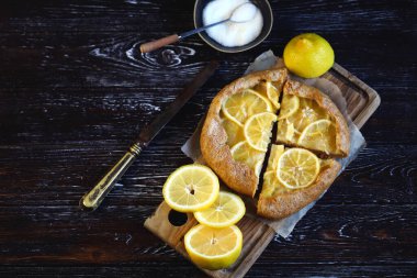 Ev yapımı limon galetesi. Sağlıklı pişirme.