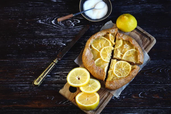 Ev yapımı limon galetesi. Sağlıklı pişirme.