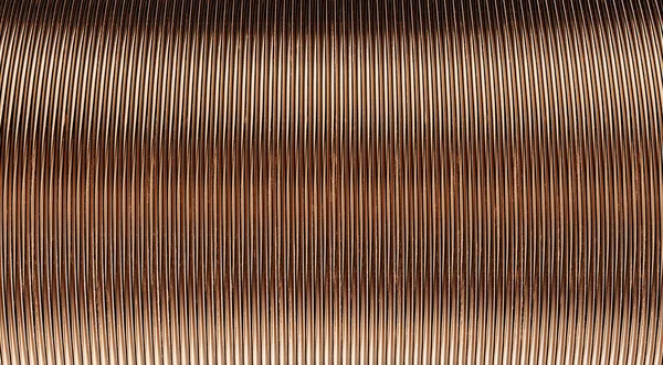 stock image 3d rendering roll of copper sheets or heap of copper tapes.