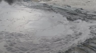 Romanya 'nın Buzau kentinde çamurlu volkanlar