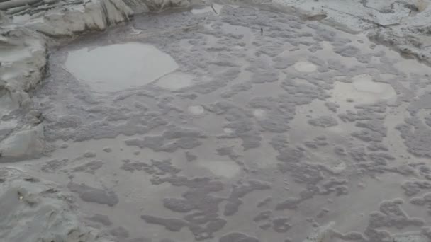 Romanya Nın Buzau Kentinde Çamurlu Volkanlar — Stok video