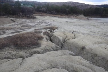 Romanya 'nın Buzau kentinde çamurlu volkanlar