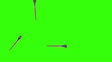 Makyaj aksesuarları animasyon yeşil ekranı fırçalar