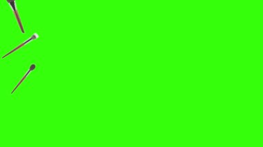 Makyaj aksesuarları animasyon yeşil ekranı fırçalar