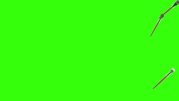 Make Accessories Brushes Animation Green Screen — Stock Video