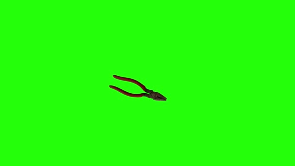 Одноплоскогубный Анимированный Движущийся Ключевому Элементу Хромы Зеленого Экрана — стоковое видео