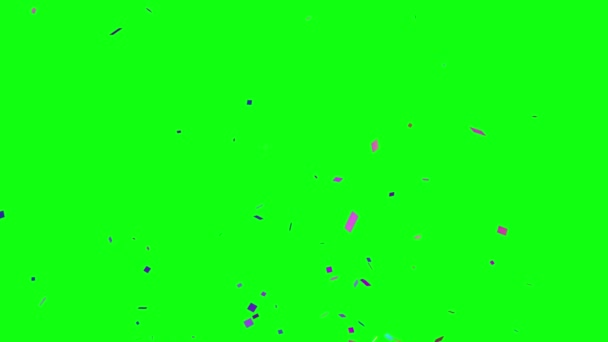 Animación Colorida Confetti Para Celebración Los Acontecimientos Elemento Gráfico Fuente — Vídeo de stock