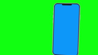 Promosyon uygulaması için akıllı telefon düzenlenebilir ekran animasyonu, kroma anahtarı