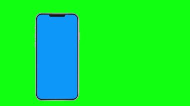 Promosyon uygulaması için akıllı telefon düzenlenebilir ekran animasyonu, kroma anahtarı