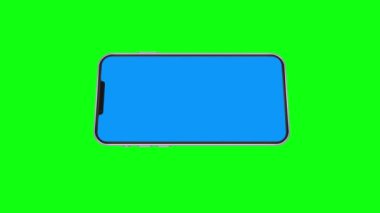 Promosyon uygulaması için akıllı telefon düzenlenebilir ekran animasyonu, kroma anahtarı