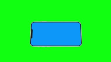 Promosyon uygulaması için akıllı telefon düzenlenebilir ekran animasyonu, kroma anahtarı