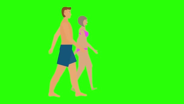 남자와 사이클 크로마 애니메이션 — 비디오