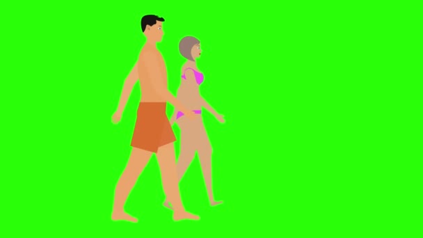 남자와 사이클 크로마 애니메이션 — 비디오