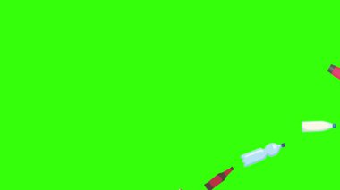 karikatür animasyonu yeşil ekran gıda ürünleri elementleri