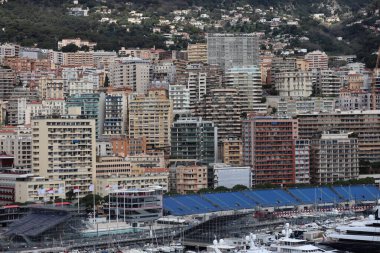 Monako şehir binalarının güzel yeri.