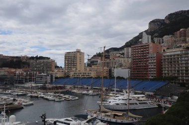 Formula 1 Grand Prix Alanı rotası Monako 'dan, 03 Nisan 2025