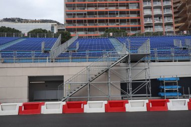Formula 1 Grand Prix Alanı rotası Monako 'dan, 03 Nisan 2025