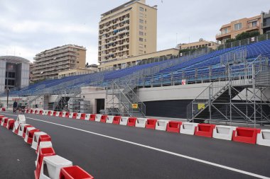 Formula 1 Grand Prix Alanı rotası Monako 'dan, 03 Nisan 2025