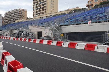 Formula 1 Grand Prix Alanı rotası Monako 'dan, 03 Nisan 2025