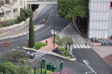 Formula 1 Grand Prix Alanı rotası Monako 'dan, 03 Nisan 2025