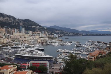 Monaco yatları Monte Carlo civarında liman kenti 03 Nisan 2025