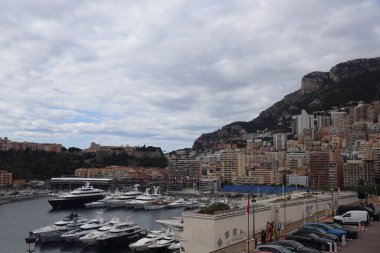 Monaco yatları Monte Carlo civarında liman kenti 03 Nisan 2025