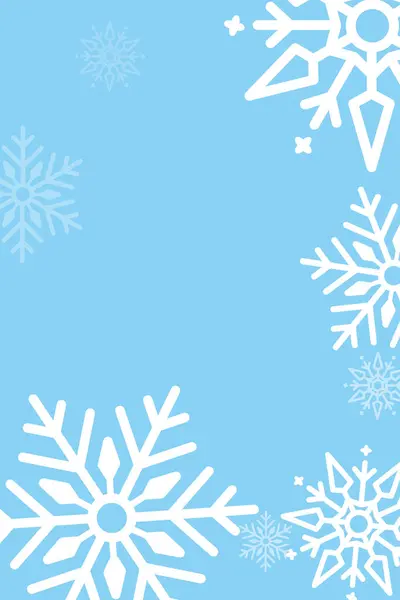 Düşen kar taneleri duvar kağıdını bozar. Kar yağışı mavi arka plan. Kış arkaplanı, kopyalama alanı. Vektör illüstrasyonu.