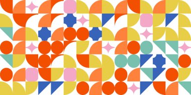 Vektör saf ve soyut şekiller. Acımasız modern çizimler. Geometrik posterler, modaya uygun eski vahşet tarzında. İsviçre tasarımı.