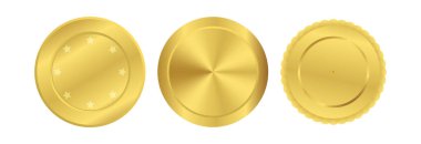 Vektör ödülü madalyaları. Altın çerçeve. Boşluğu kopyala