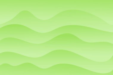 Açık yeşil renkte soyut bahar veya yaz vektör arkaplanı. Vektör çizimi. dalgalı desen.