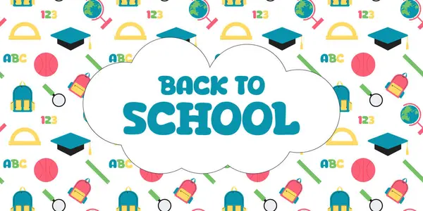 Okula hoş geldin, vektör geçmişi, okul afişi. Okula dönelim. Okul indirimi