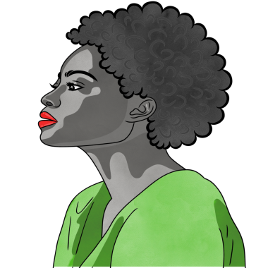 Genç Afrikalı renkli kıyafetler giyiyor, örgülü. Modayı takip ediyor..